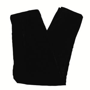 ZARA Black Velvet Elegant High Waisted Pants Trousers Size M